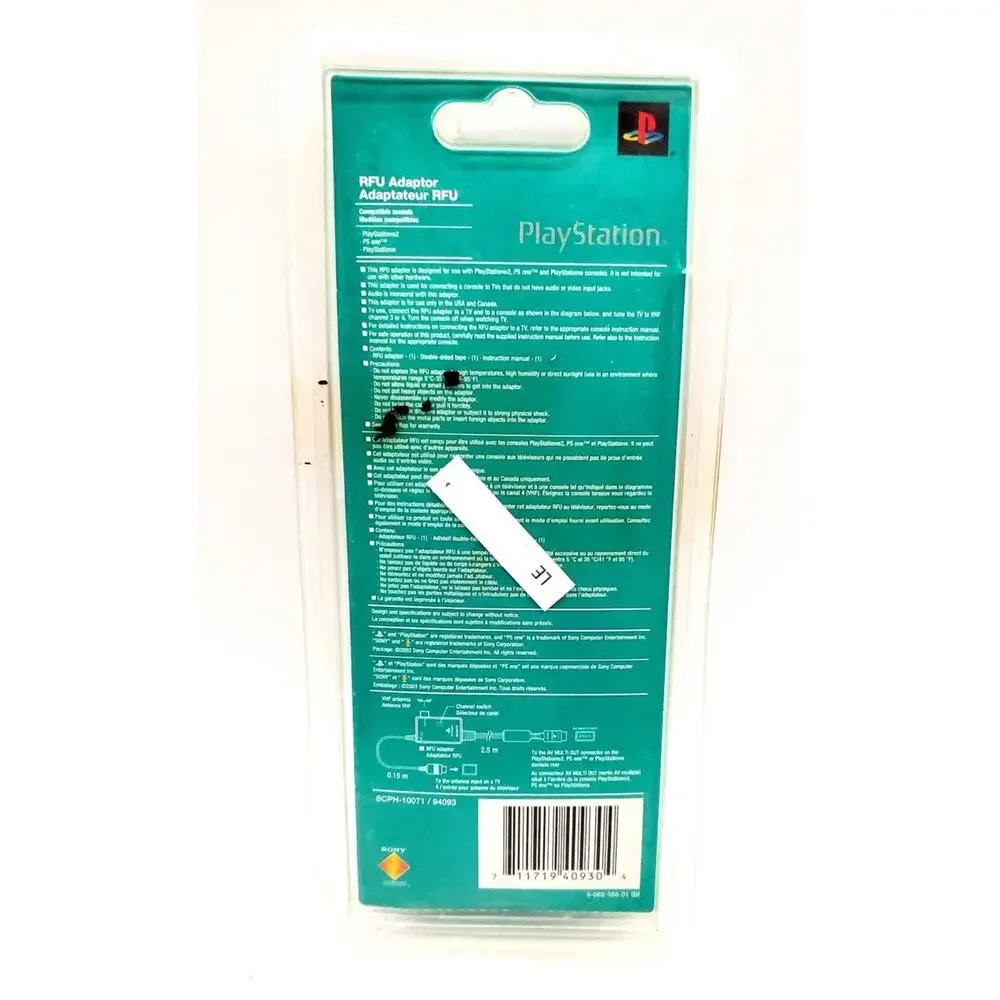 Sony Playstation RFU Adaptor SCPH-10071 94093 PS2 PS1- Torn Plastic